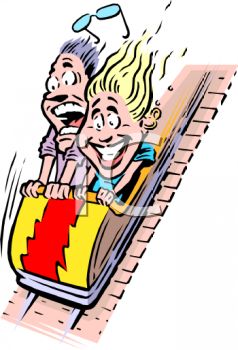 238x350 Screaming People On A Roller Coaster