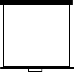 300x292 Pull Down Screen Clip Art