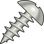 169x170 Clipart Of Sheet Metal Screw U16369491