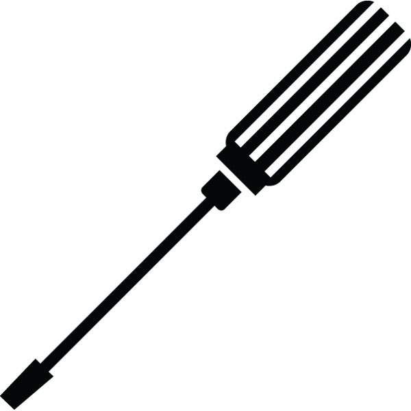 600x600 Flathead Screwdriver Clip Art For Custom Engraved Products