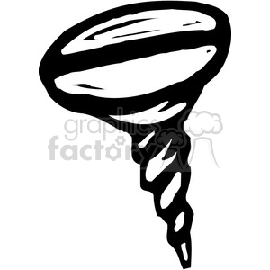 300x300 Royalty Free Black And White Screw 384982 Vector Clip Art Image