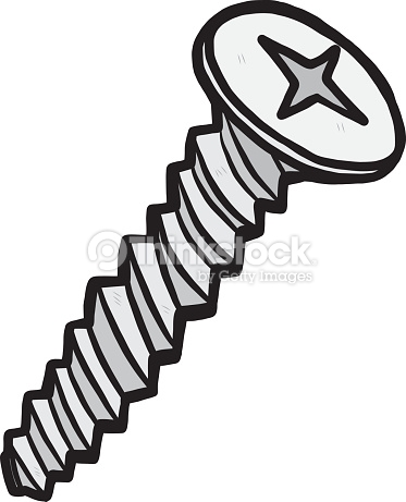 373x461 Screws Clipart Vector