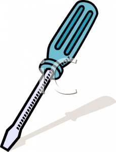 229x300 Head Screwdriver With Blue Handle