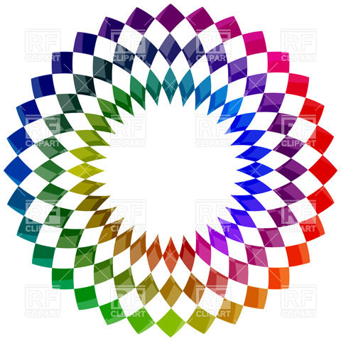 480x480 Cmyk Scribble Circle Drawn With Pencil Royalty Free Vector Clip
