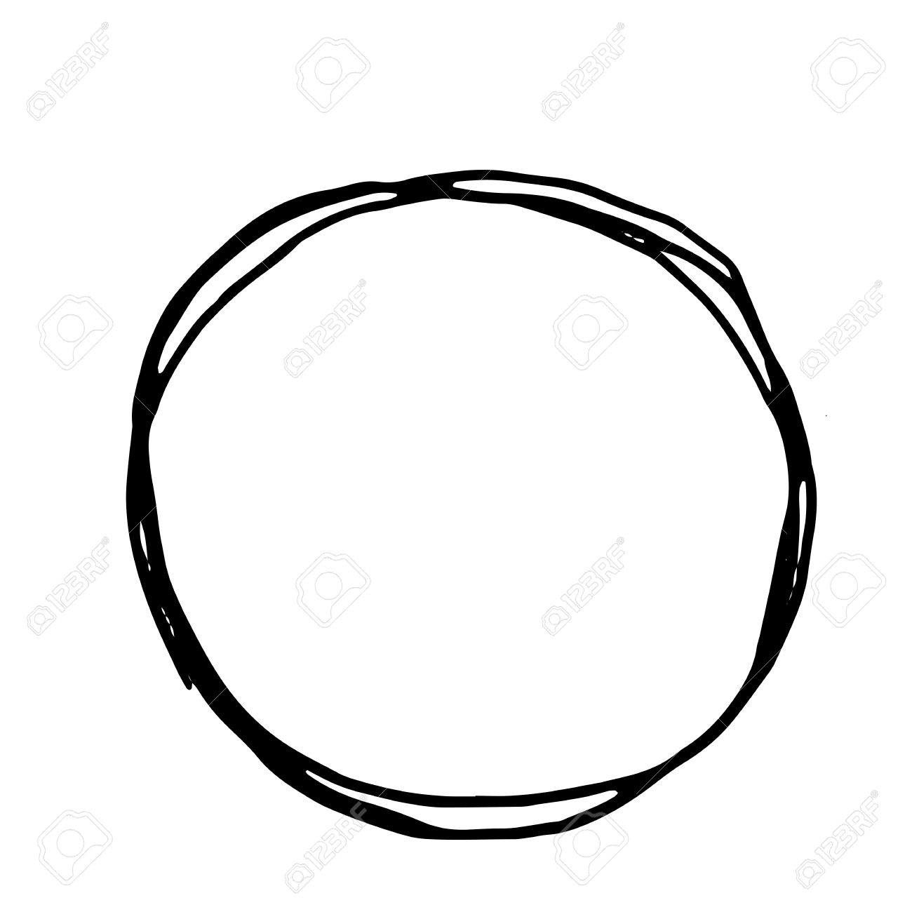 1300x1300 Circle Clipart Hand Drawn