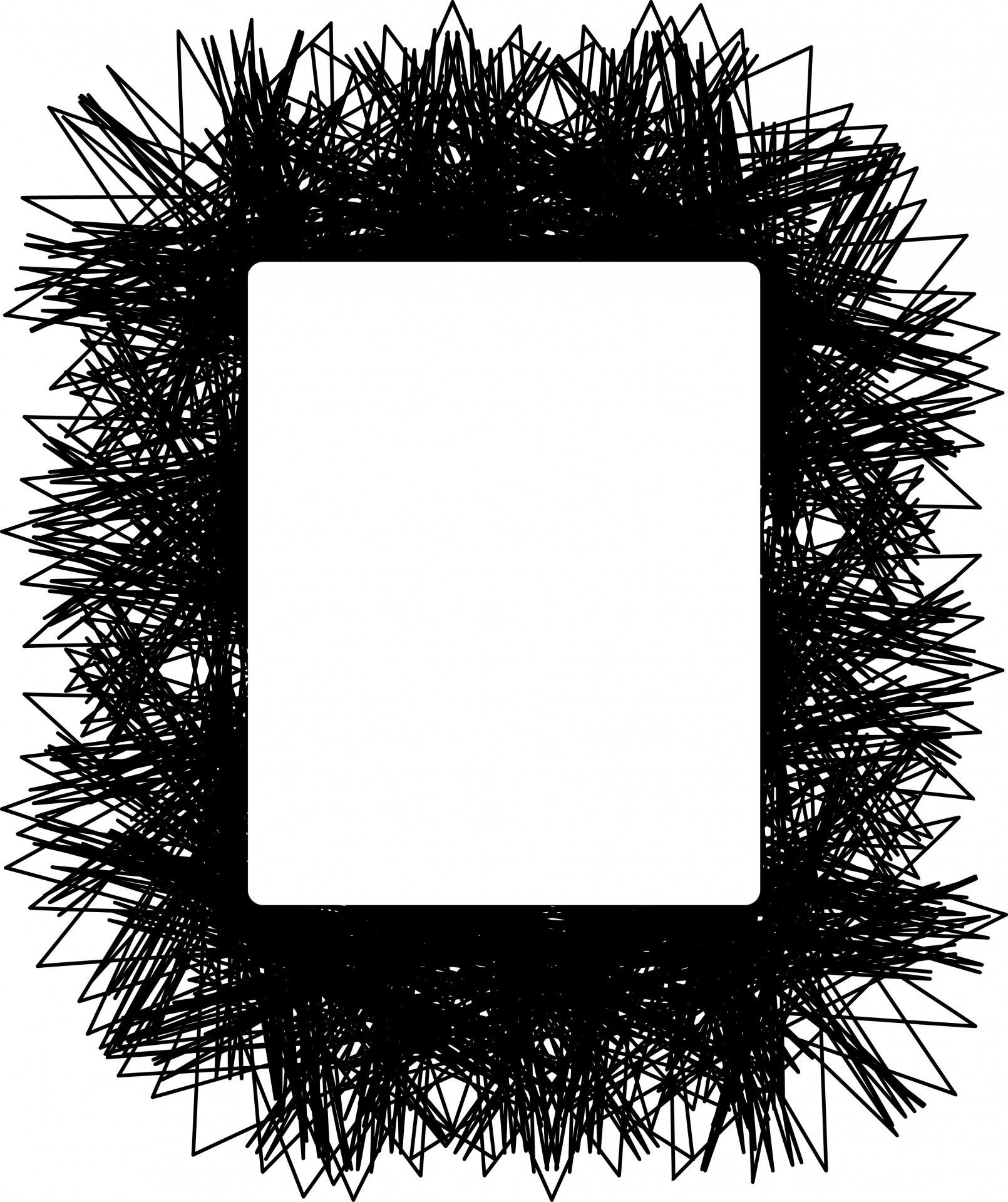1610x1920 Scribble Frame Free Stock Photo