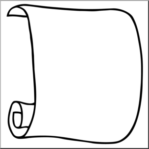 304x304 Clip Art Scroll 1 Bampw I Abcteach