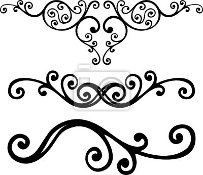 400x346 Swirl Clipart Scroll Line