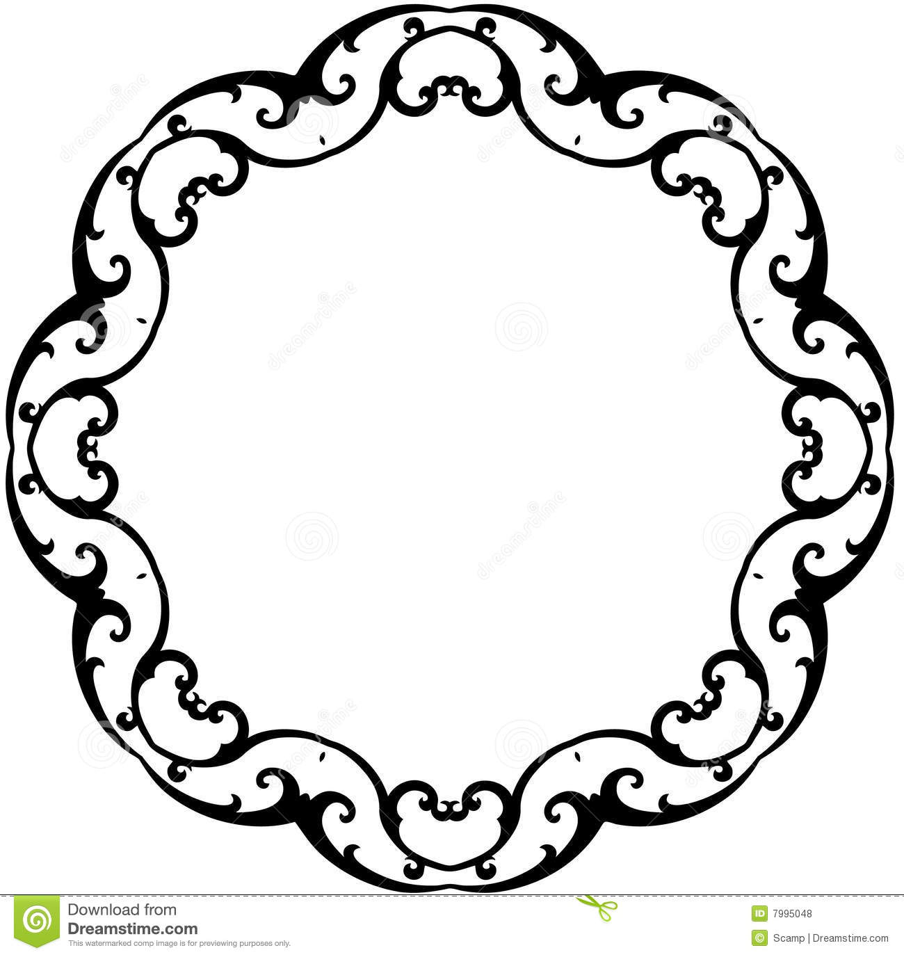 1300x1376 Round Border Clipart