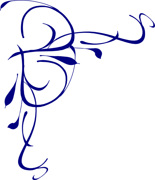 516x599 Blue Flower Border Clip Art Clipart Panda