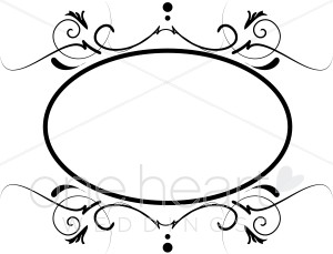 300x229 Spiral Monogram Clipart Wedding Borders