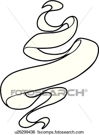347x470 Clip Art Of Ribbon, Ribbons, Scroll, Scrolls, Banner, Banners