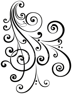 291x380 Fancy Swirl Clip Art