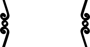 340x180 Black Scroll Border Clipart