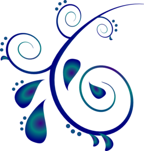 285x300 Paisley Scroll Clip Art