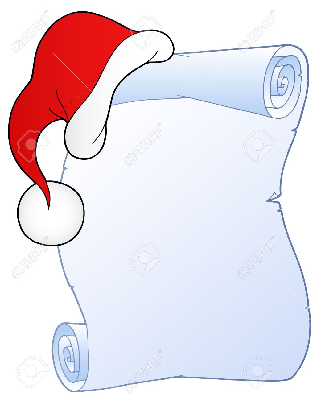 1041x1300 Christmas Scroll Clip Art Free Clipart