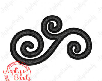 340x270 Scroll Applique Etsy