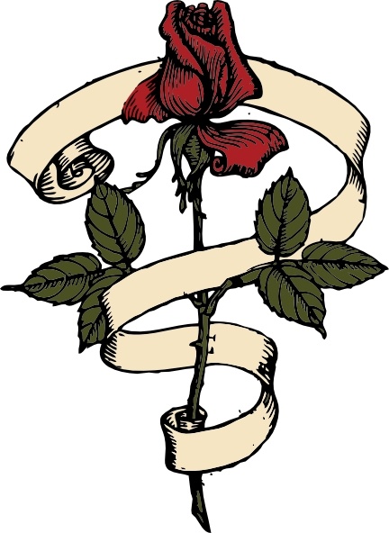 432x592 Rose Scroll Clip Art Free Vector In Open Office Drawing Svg ( Svg