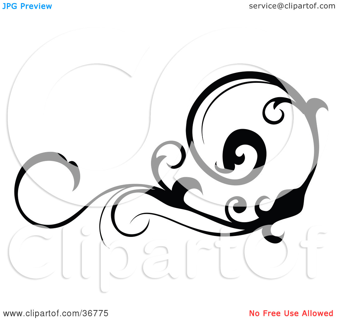 1080x1024 Black Scroll Frame Clip Art Clipart Panda