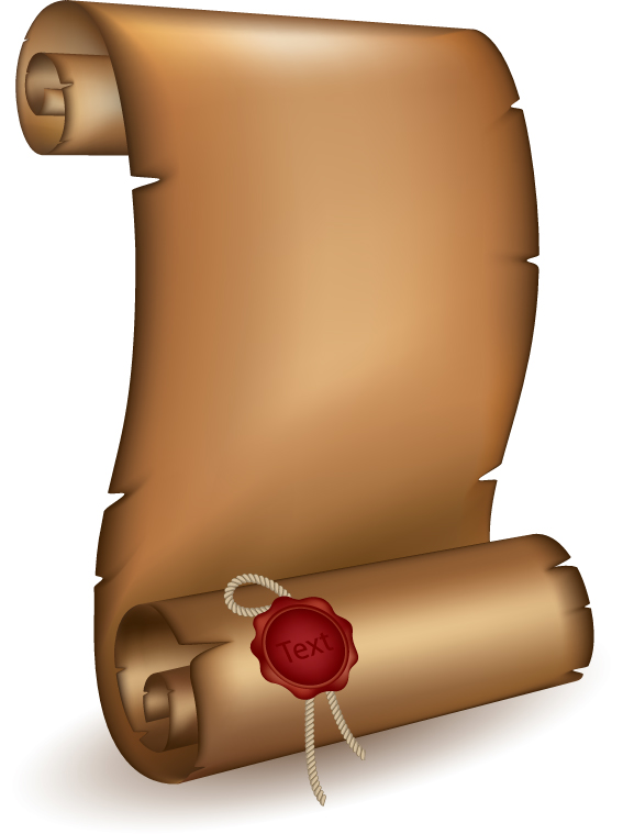 567x759 Vintage Parchment Scroll Design Vector Graphics 03