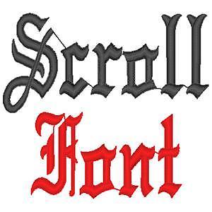 300x300 Scroll Font Machine Embroidery Designs 5 Sizes B1g1 Ebay