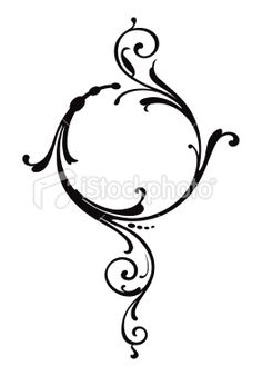 236x338 Set Of Ornate Scrolls And Ruledesign Cake Cookies, Vector Art