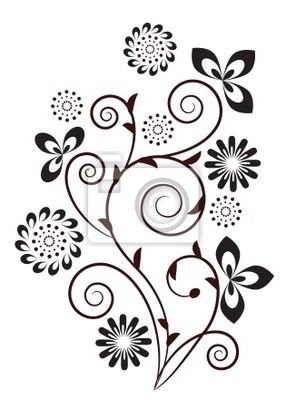 286x399 1207 Best Flowers Silhouettes, Vectors, Clipart, Svg, Templates