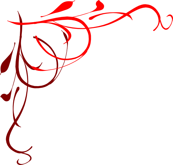 600x573 Heart Flourish Red Clip Art