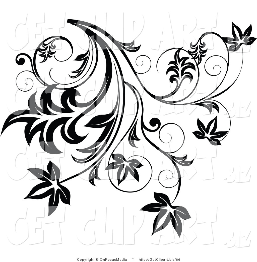 1024x1044 Leaf Scroll Clipart