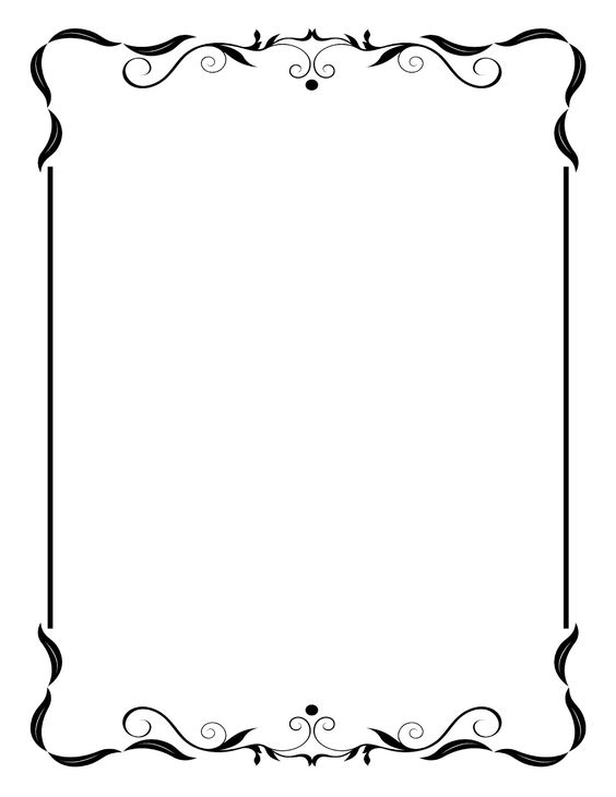 564x730 Scroll Frame Cliparts