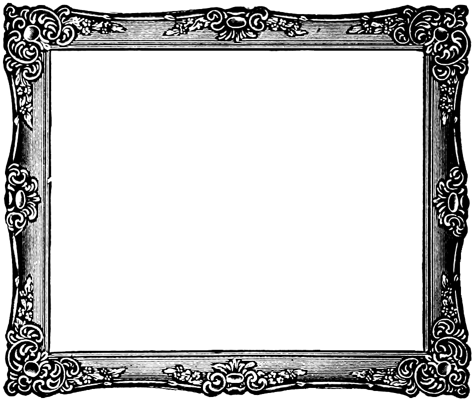 946x799 Vintage Frame Clipart