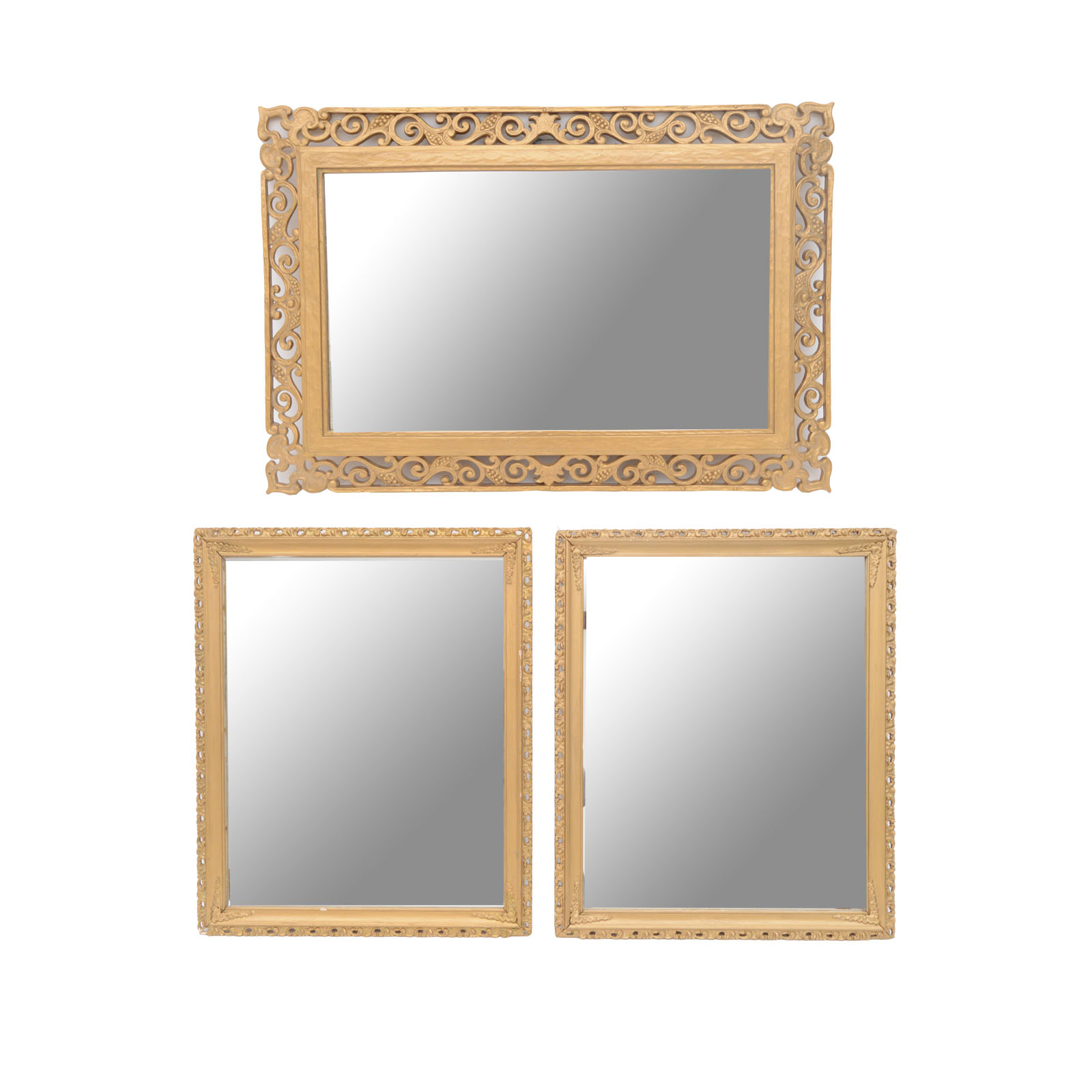 1600x1600 Vintage Mirrors With Scroll Frames Ebth