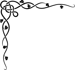 300x282 Corner Scroll Clip Art
