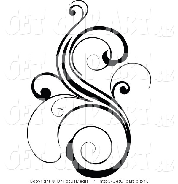 Scroll Line Art | Free download on ClipArtMag
