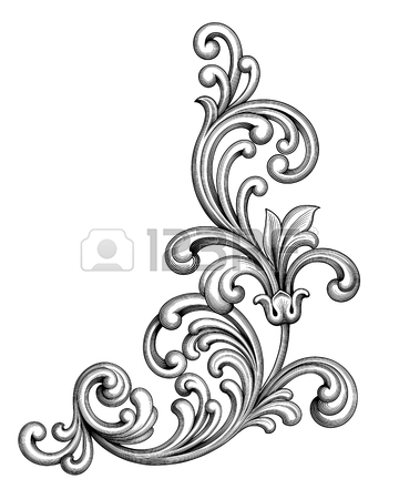 360x450 Vintage Leaf Scroll Clip Art Cliparts