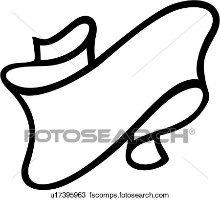 450x409 Clipart Of , Banner, Renaissance, Ribbon, Scroll, U17395963