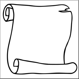 304x304 Clip Art Scroll 2 Bampw I Abcteach