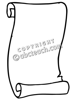 300x400 Long Scroll Clip Art