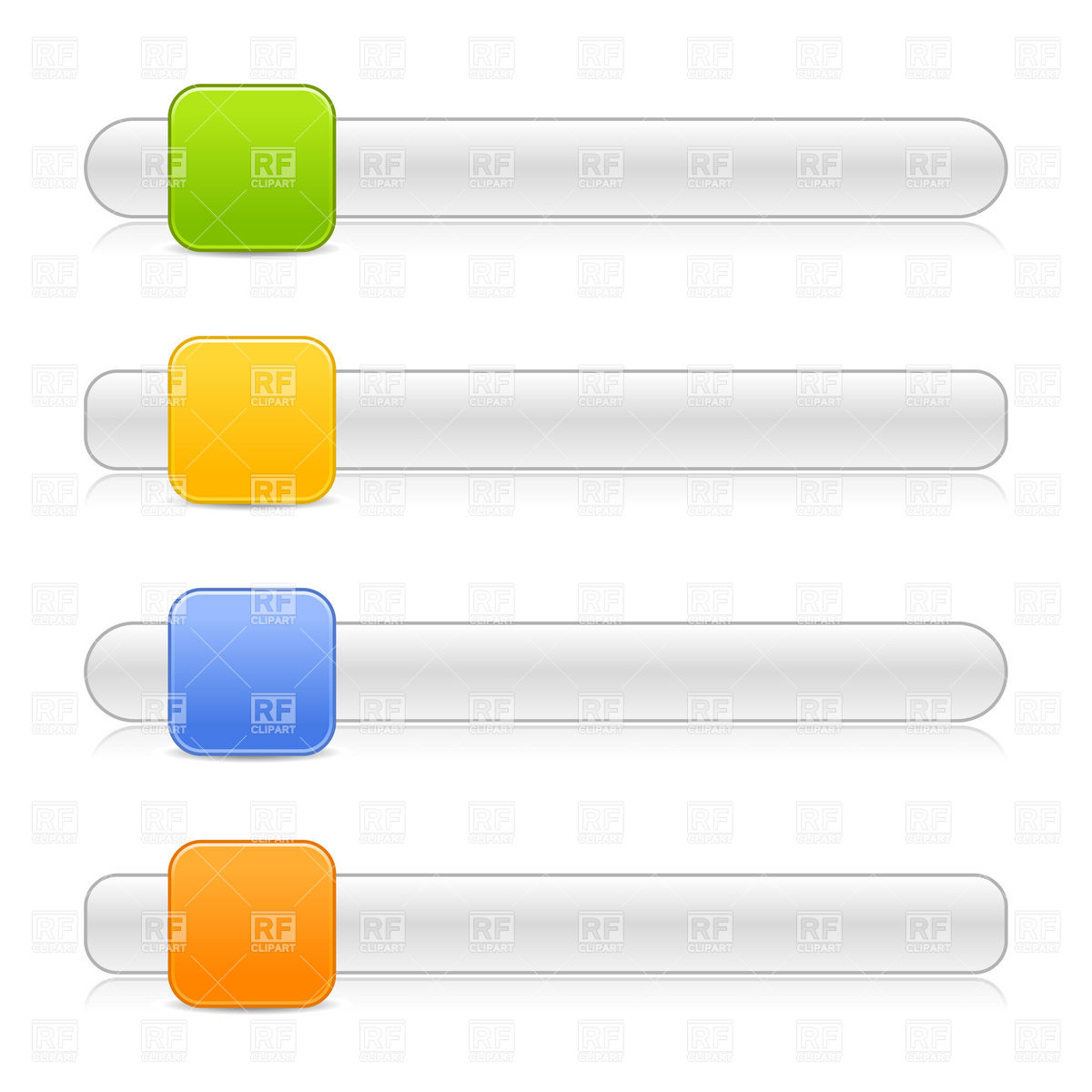 1200x1200 Scroll Box Or Slider Template With Square Button Royalty Free