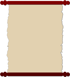 273x300 Paper Scroll Background Clipart