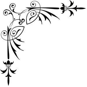 300x300 Royalty Free Stock Illustration [Vector] Scroll Corner