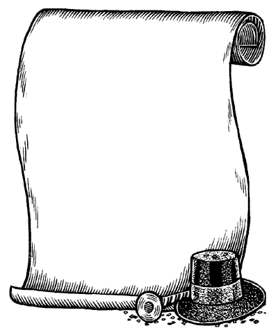 400x482 Drawn Scroll Paper Clip Art