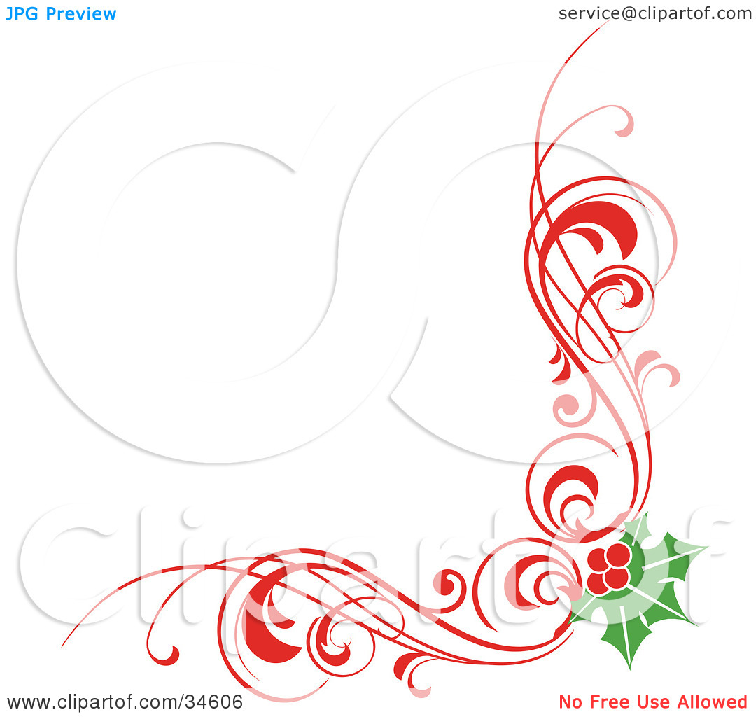 1080x1024 Christmas Corner Clipart