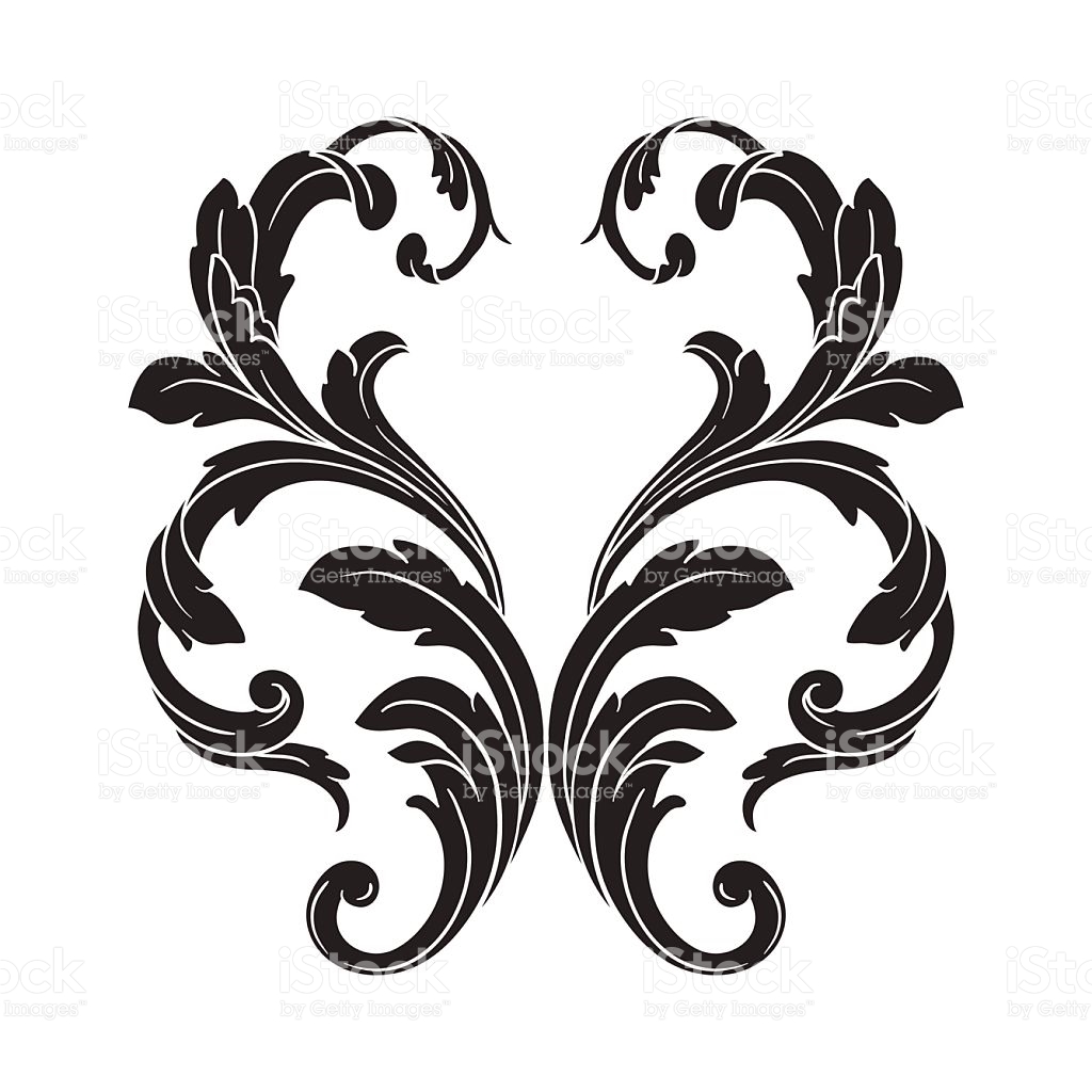 1024x1024 Engraving Clipart Scroll