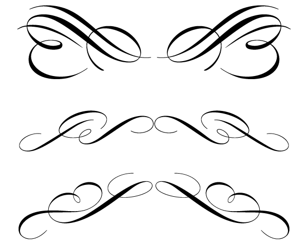600x475 Free Calligraphic Ornament Clip Art 123freevectors