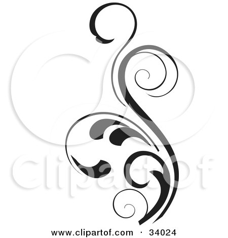 450x470 Royalty Free (Rf) Clipart Illustration Of A Dark Brown Floral