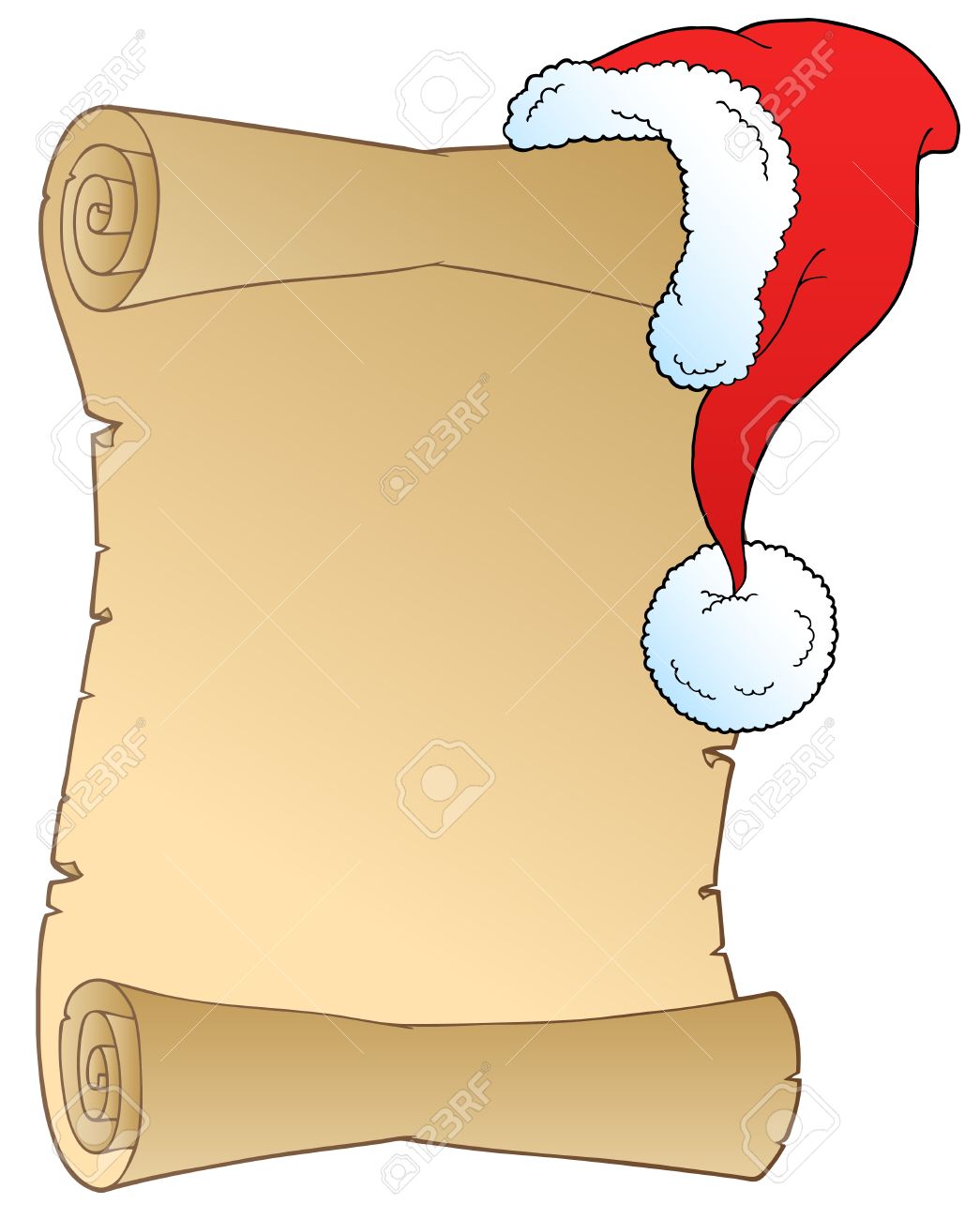 1045x1300 Santa Wish List Clipart