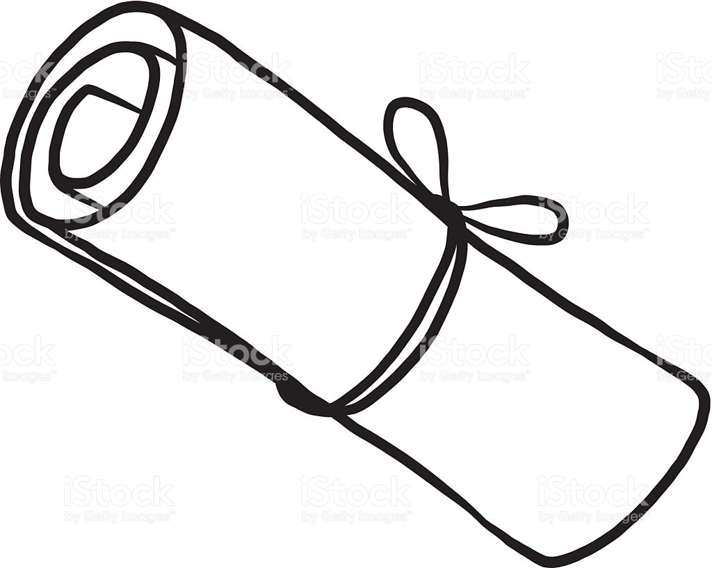 1024x816 Drawn Scroll Paper Clip Art