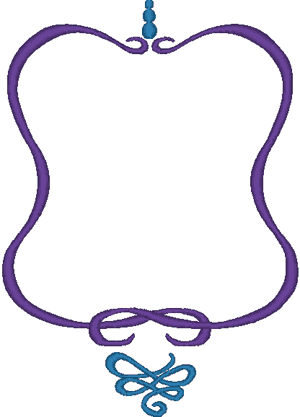 300x417 Frame Embroidery Design
