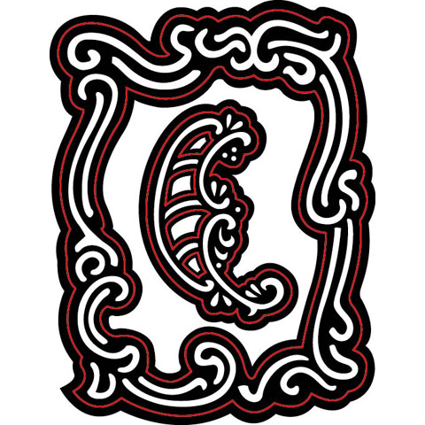 480x480 Scrolled Rectangle Die Cut Frames Craft Dies